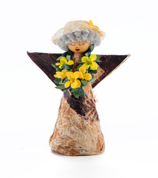 Adorno de ángel Tutu Kapa (amarillo)