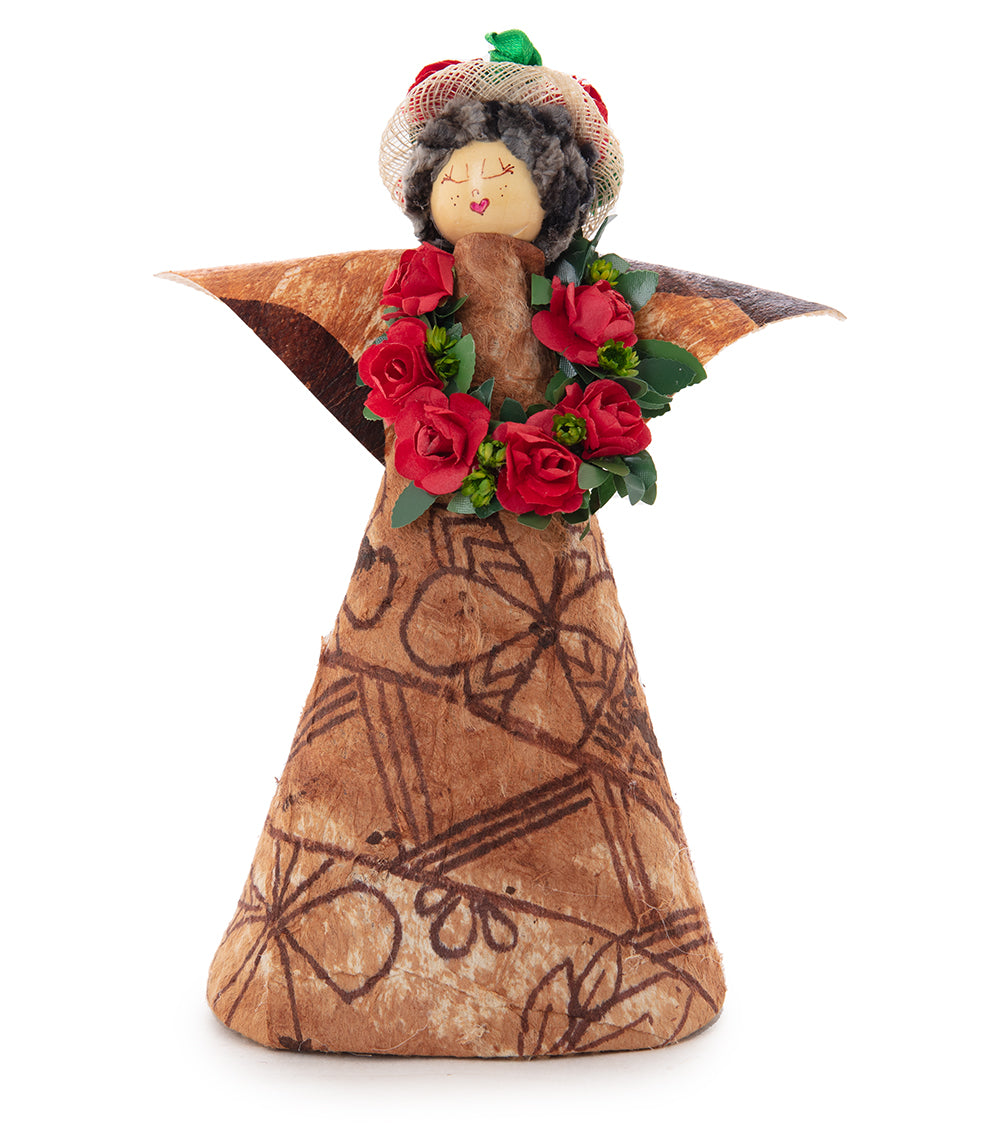 Tutu Kapa Angel Tree Topper (Red)