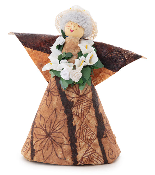 Adorno para árbol de ángel Tutu Kapa (blanco)