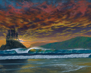 Limited Edition Giclee "West Coast Fire" by Phillip Gagnon 16x20