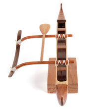Koa 9”L Canoe “Mini Hawaiian Racing”  by Francis Pimmel