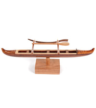 Koa 9”L Canoe “Mini Hawaiian Racing”  by Francis Pimmel