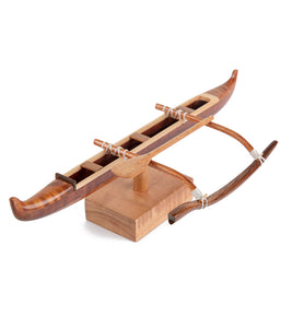 Koa 9”L Canoe “Mini Hawaiian Racing”  by Francis Pimmel