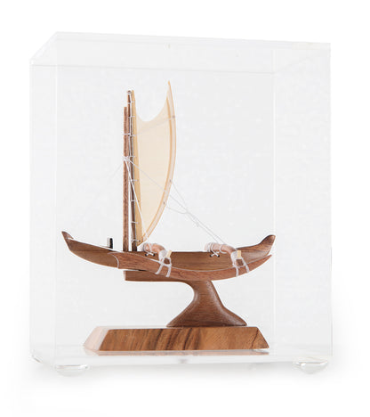 コア 4.5 インチ カヌー「マニニ ハワイアン フィッシング」 by フランシス ピンメル