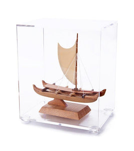 Koa 4.0”L Canoe “Manini Hawaiian Sailing” by Francis Pimmel