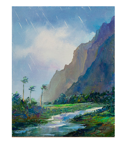 Original Painting: Windward Showers by Michael Powell 8x10
