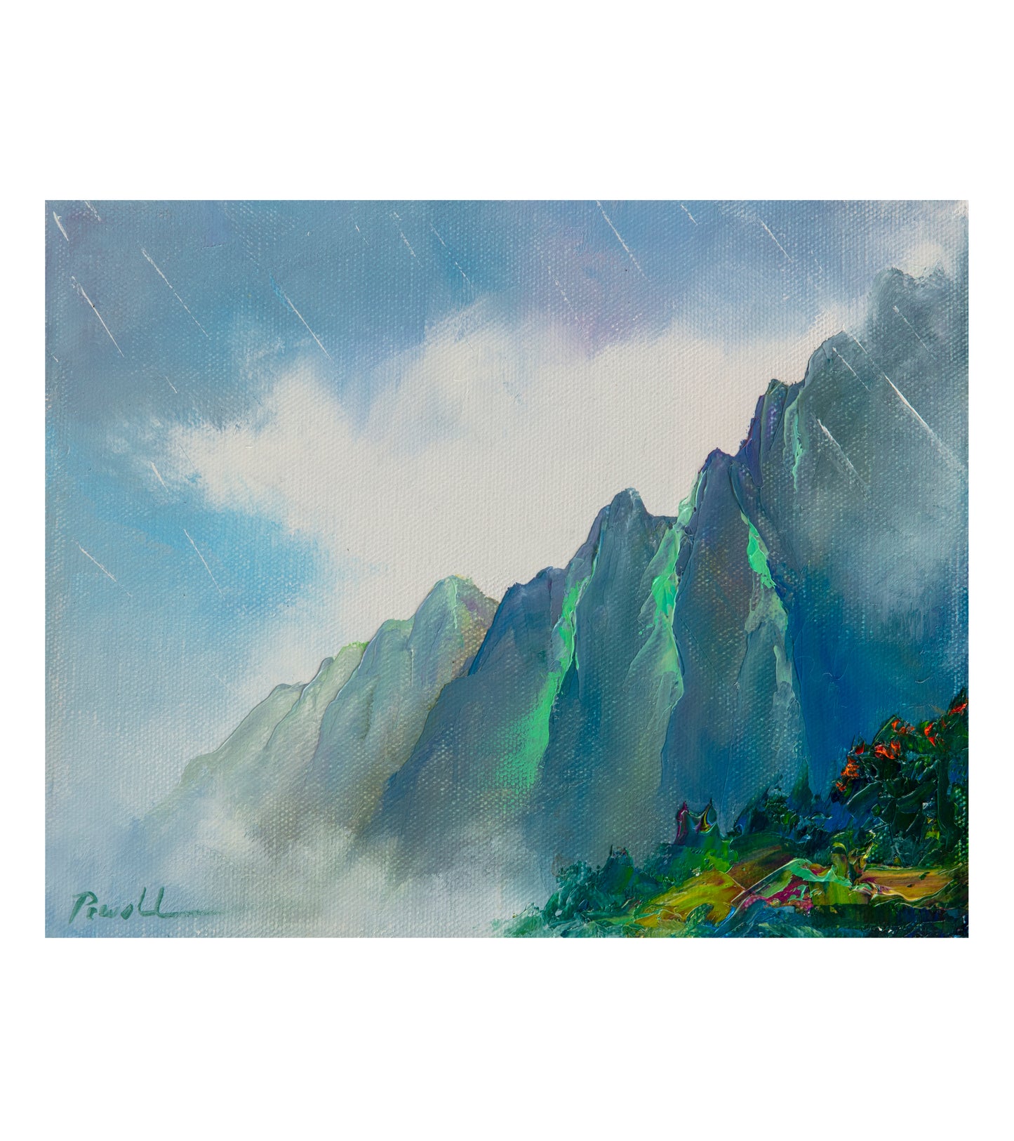 Original Painting: Above the Pali by Michael Powell 10x8