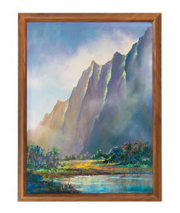 Original Painting: Kahalu’u Pond 11/22 by Michael Powell 18x24