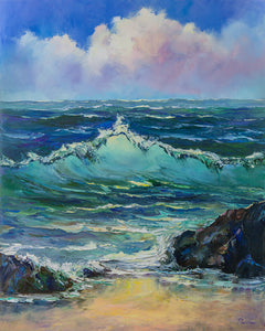 Original Painting: Morning Surf by Michael Powell 1/23 24x30