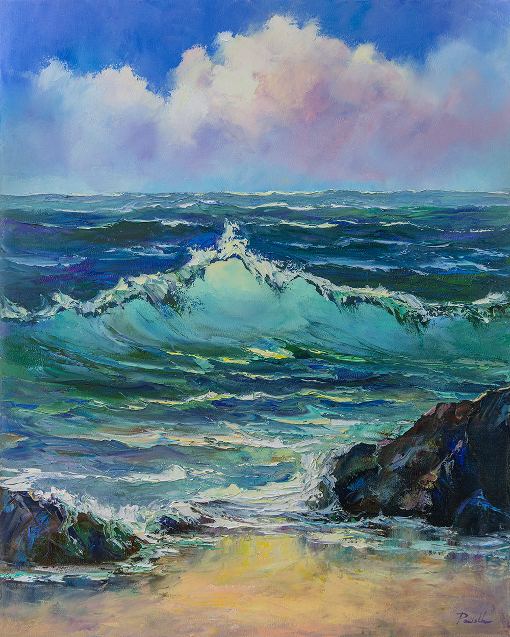 Original Painting: Morning Surf by Michael Powell 1/23 24x30