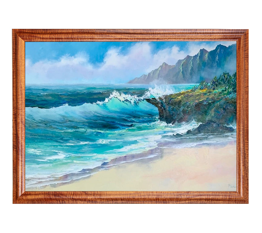 Original Painting: Pounders Beach by Michael Powell 24x36