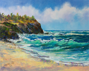 Original Painting: Shipwreck Beach by Michael Powell 2/23