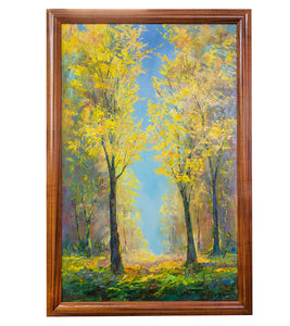 Original Painting: Haleiwa Golden Trees by Michael Powell