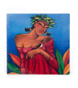 Sandstone Coaster "My Lil Bird" by Tim Nguyen