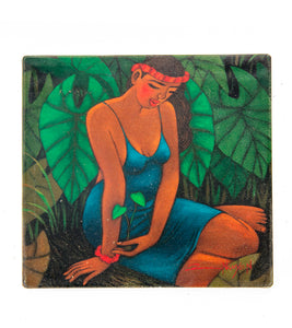 Sandstone Coaster "My Angel" by Tim Nguyen