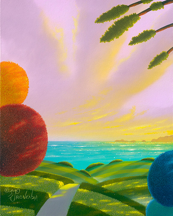 Pintura original: Allium Bay de Michael Provenza