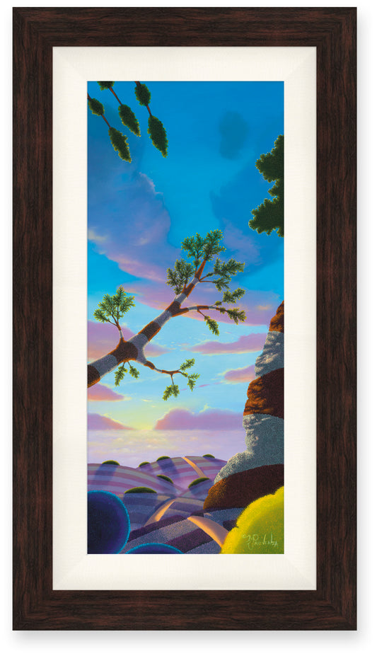 Pintura original: Luz en las colinas de lavanda de Michael Provenza