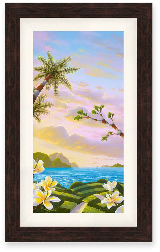 Pintura original: Plumeria Bay de Michael Provenza