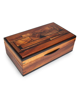 “Serenity” Koa Marquetry Box