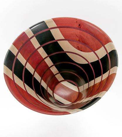 Vasija laminada "Pink Lady" de Rob Woodward