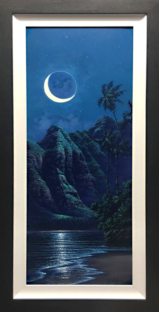 Pintura original: Luna creciente de Rodel González