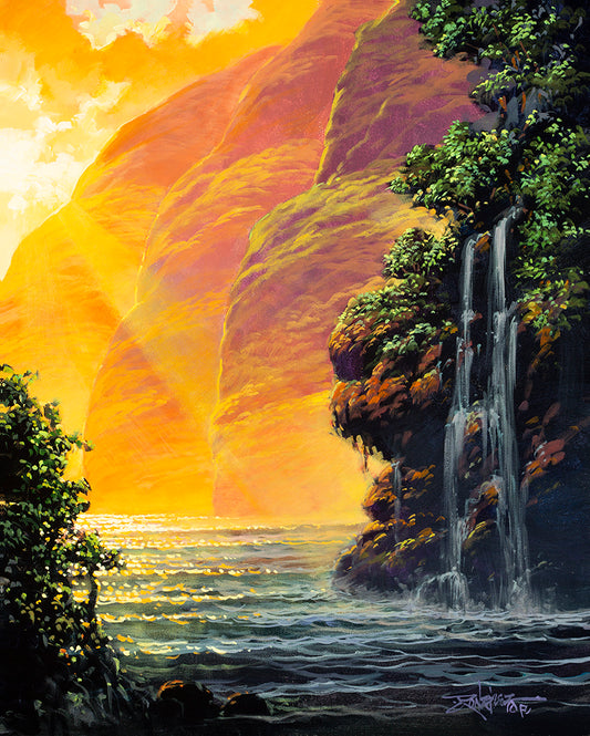 ロデル・ゴンザレス作「黄金の朝の光」