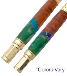 Magnetic Koa Rollerball Pen with Inlay