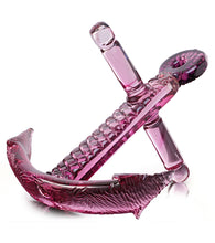 Glass Sculpture "Ruby Anchor" by Ben Silver