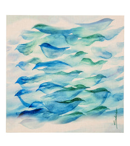 "Blue Birds" Napkin by Sabado