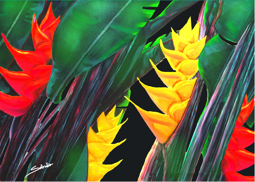 Multiple Heliconia by Philip Sabado