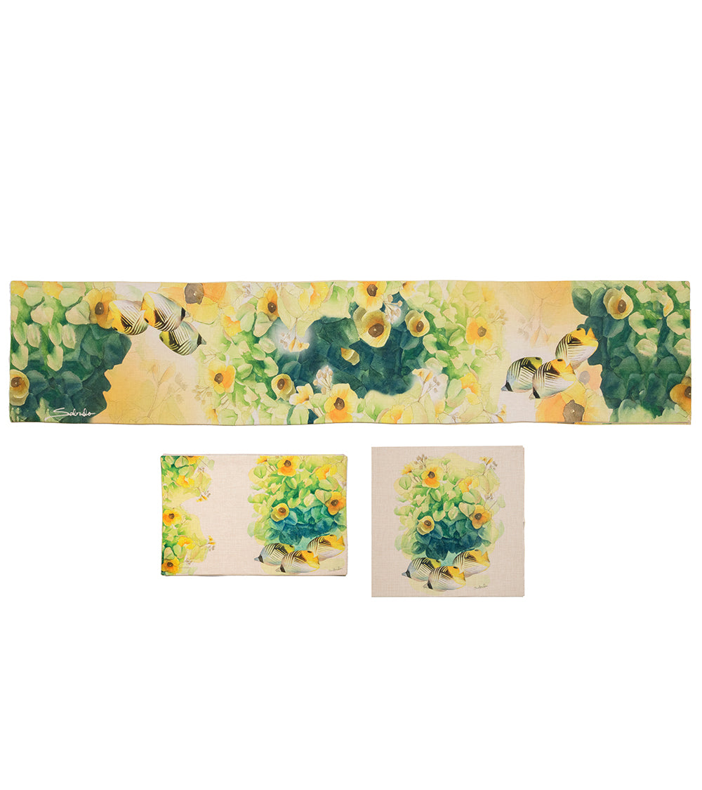 Pahau Fish Table Runner Set by Sabado