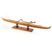 Koa/Tiger Maple 32" Canoe "Outrigger" #46 by Greg Scott