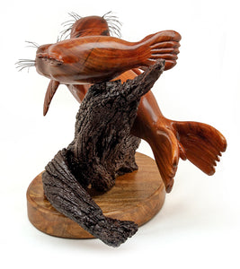 Koa Wood Sculpture "Native Naturals" by Craig Nichols