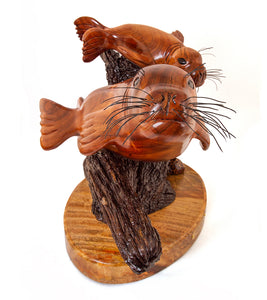 Koa Wood Sculpture "Native Naturals" by Craig Nichols