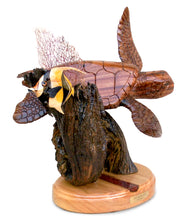 Koa Wood Sculpture "Life on the Reef" by Craig Nichols