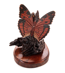 Wood Sculpture "Kamehameha Butterfly #23" by Craig Nichols