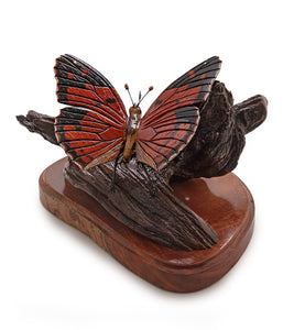 Wood Sculpture "Kamehameha Butterfly #30" by Craig Nichols