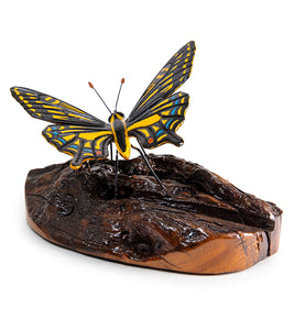Wood Sculpture "Xuthus Swallowtail Butterfly #44" by Craig Nichols