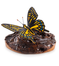Wood Sculpture "Xuthus Swallowtail Butterfly #44" by Craig Nichols