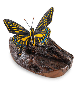 Wood Sculpture "Xuthus Swallowtail Butterfly #44" by Craig Nichols