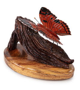 Wood Sculpture "Kamehameha Butterfly #51" by Craig Nichols