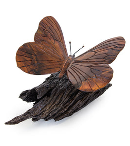 Wood Sculpture "Giant Koa Butterfly BF390" by Craig Nichols