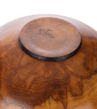 Pyrography Cook Pine Bowl "Hawaiian Fish #530" by Michael Patrick Smith