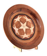Segmented Koa Platter "Seeing Stars 401" 20" by Mark and Karen Stebbins