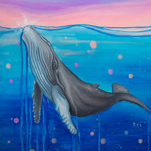 Matted Print "Sunset Swim" by Trevor Isabel