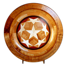 Segmented Koa Platter "Seeing Stars 334" 20" by Mark and Karen Stebbins