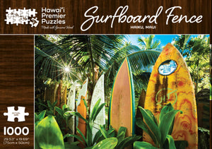 "Surfboard Fence" Wooden Jigsaw Puzzle