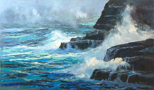 Rain, Surf and Rocks by Hiroshi Tagami