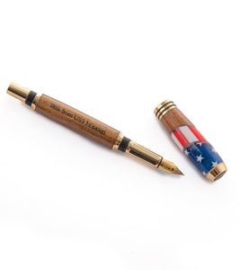 USS Missouri Teak/Resin Pen, Tycoon Fountain