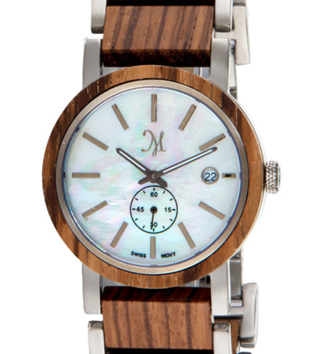 Zebrawood Silver, Mother of Pearl - 22821